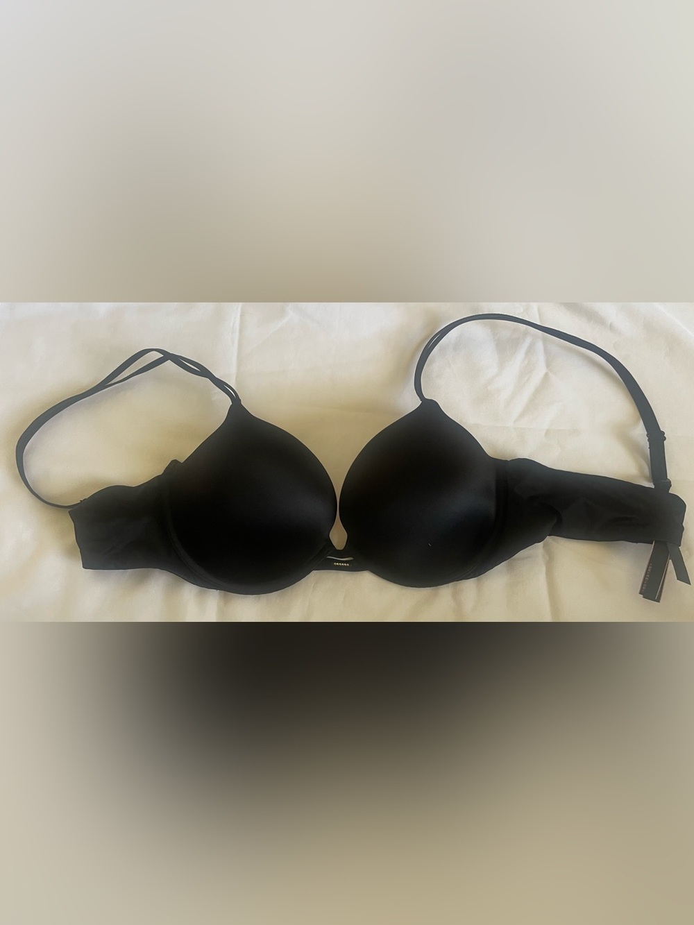 Victoria’s Secret Very Sexy Push-Up Bra Black 38B Rhinestone Detail